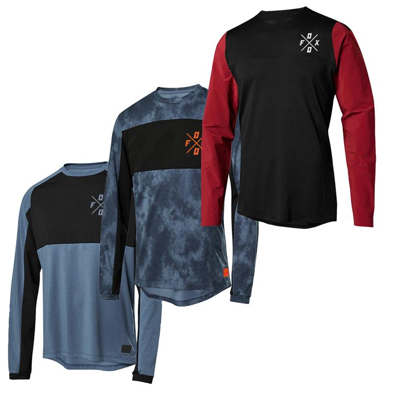 Mountain Bike Sleeves Riding Downhill Camiseta Motocoss T-shirt Mx Mountain Bike Clothing Foxo Mountain Motorcycle jersey