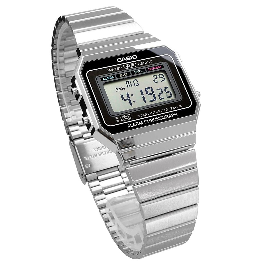 Casio Digital Watch Standard Casio Genuine BOX Kids Cheap Casio Chipkashi Overseas Model [Casio] A700W-1A Men's Women's [Item]