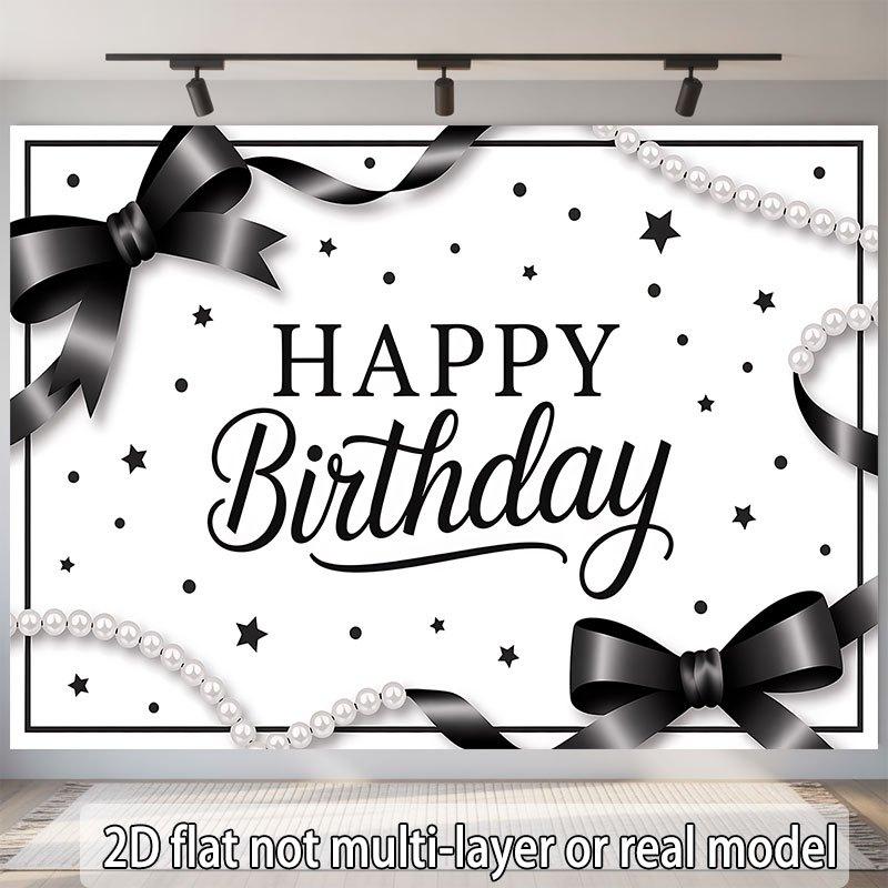 Party Backdrop Black White Flat Stylish Various Occasions Such Weddings Parties Photo Booth Decor Wedding Decor