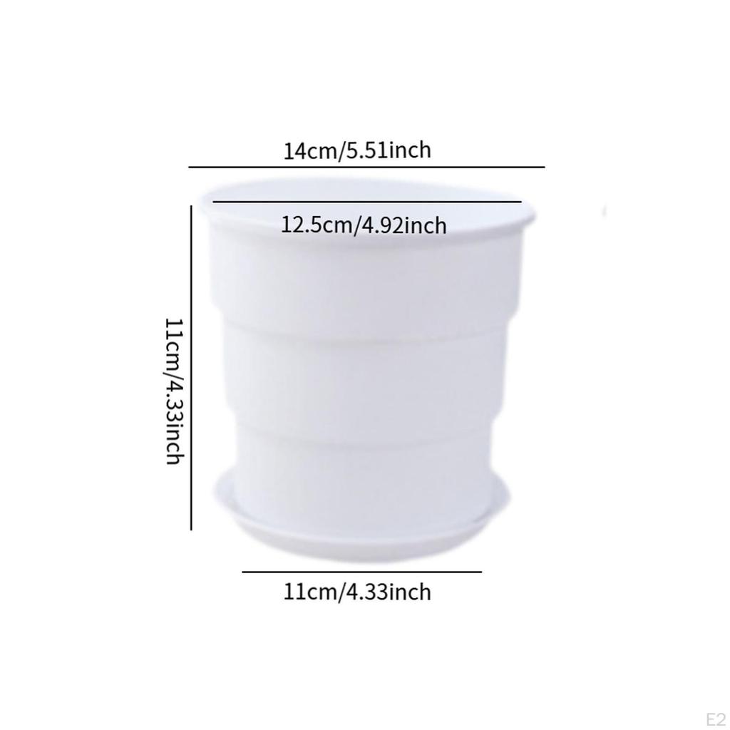 Цветочный горшок для растений Минималистский портативный универсальный небольшой горшок для растений с дренажным отверстием и поддоном для