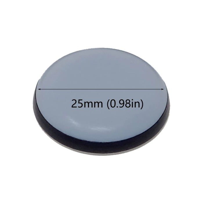 AIMOONSA 16 patins en téflon auto-adhésifs ronds 25 mm – glisseurs meubles (bleu)