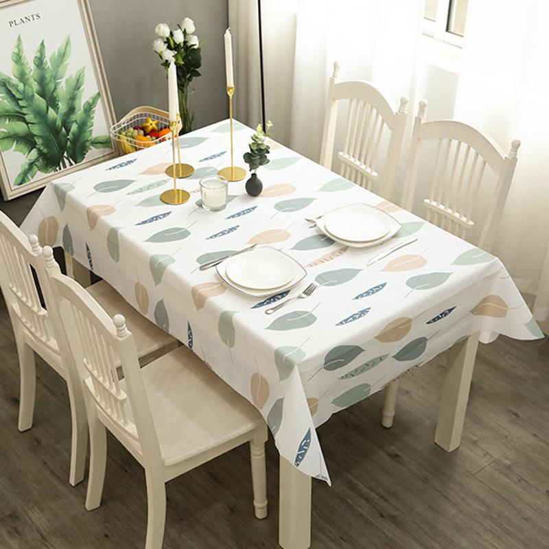 Nordic Style Elk Plaid Coffee Tablecloth – Waterproof, Oil-Proof, Anti-Scald, Easy-Care Table Mat.