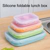 350ML/800ML Silicone Folding Lunch Box Portable Lightweight Food Storage Container for Office School Home