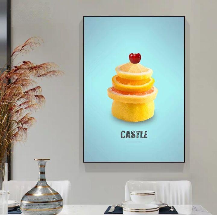 Nordic Abstract Fruit Kitchen Decor Canvas Paintings Posters and Prints Creative Wall Art Pictures Dining Room Home Decor Quadro