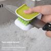 U-Shaped Cleaning Brush for Utensils - Dual-Sided Kitchen Knife, Spoon, and Chopstick Scrubber Creative Fork and Spoon Cleaner