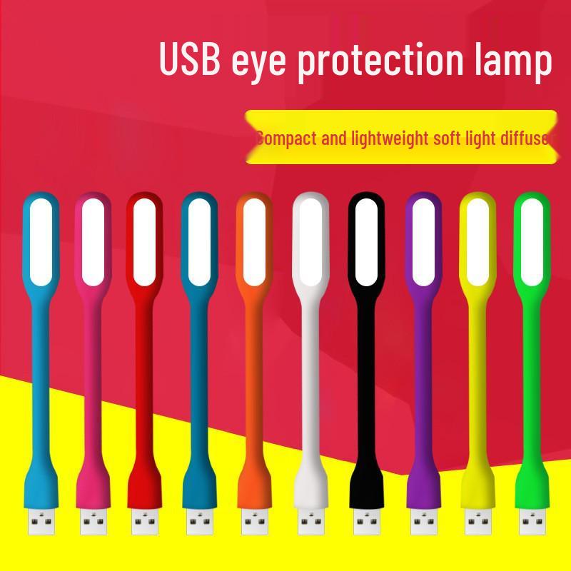 Портативная USB светодиодная настольная лампа для защиты глаз с функцией Power Bank - Мини ночник в подарок