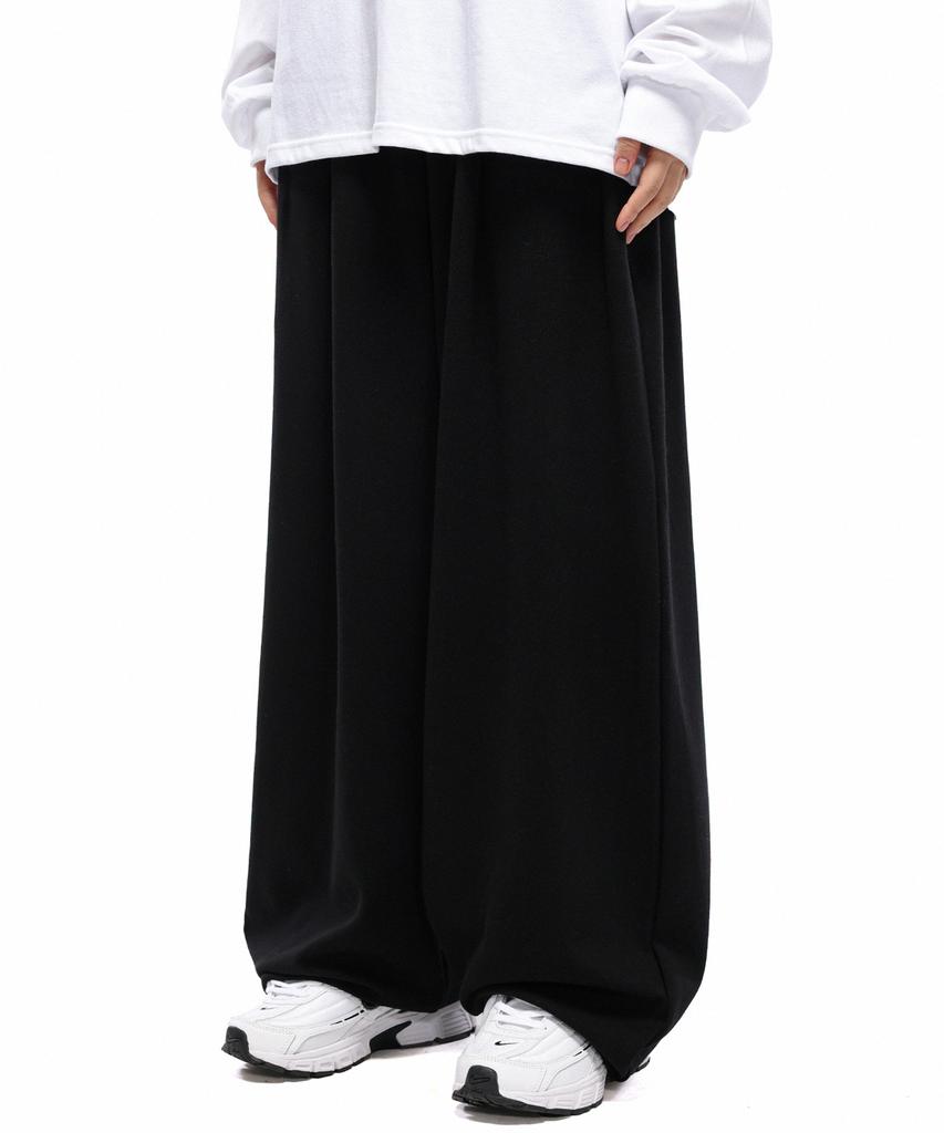 ANOTHER ARCHIVE Single-Pleat Wide Balloon Sweatpants_Gray