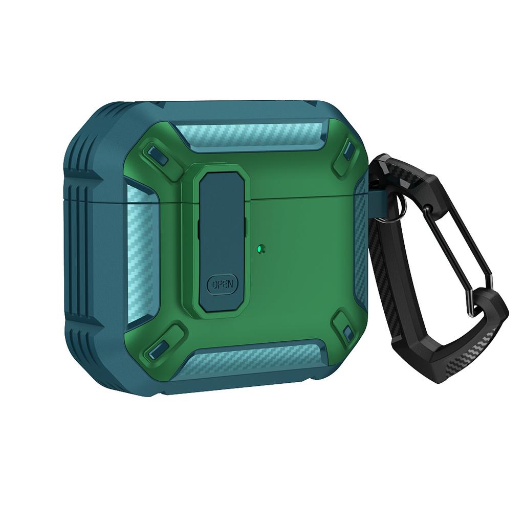 Earphones Case For Airpods Pro 1st 2nd Generation Switch Lock Case Shockproof Cover For Apple Air Pods 3 2 1 Cases With Keychain