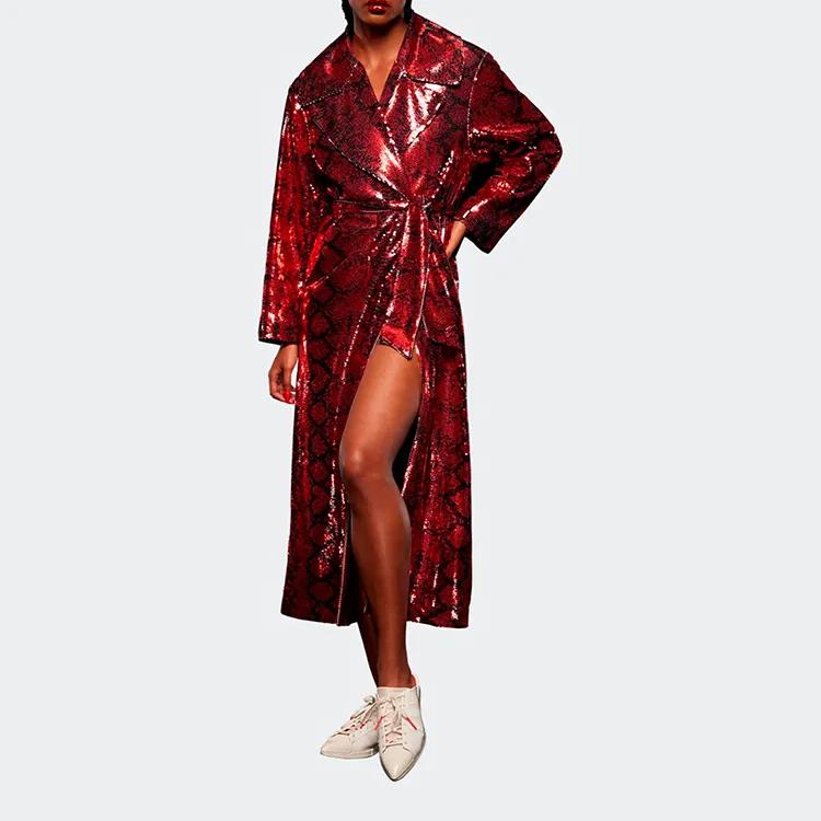 Ivy Park Sequined Duster Red / Black (Unisex) Jackets HH7330
