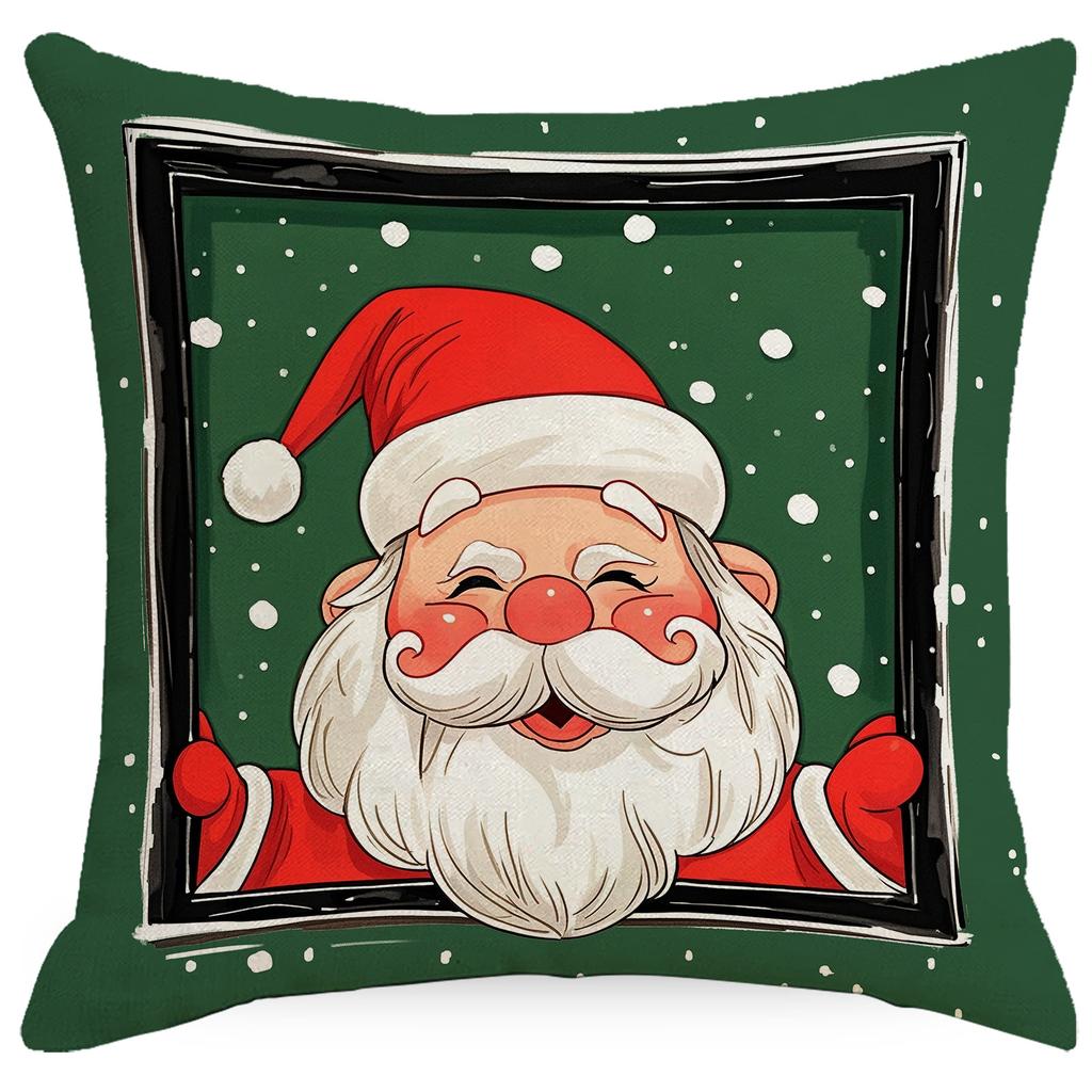 Новая Рождественская наволочка Милый Санта Принт Рождественской елки Домашняя наволочка