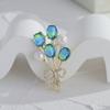 Senior Brooches Flower Leaf Brooch Pins for Women Suit Pendant  Fashion Brooches Jewelry