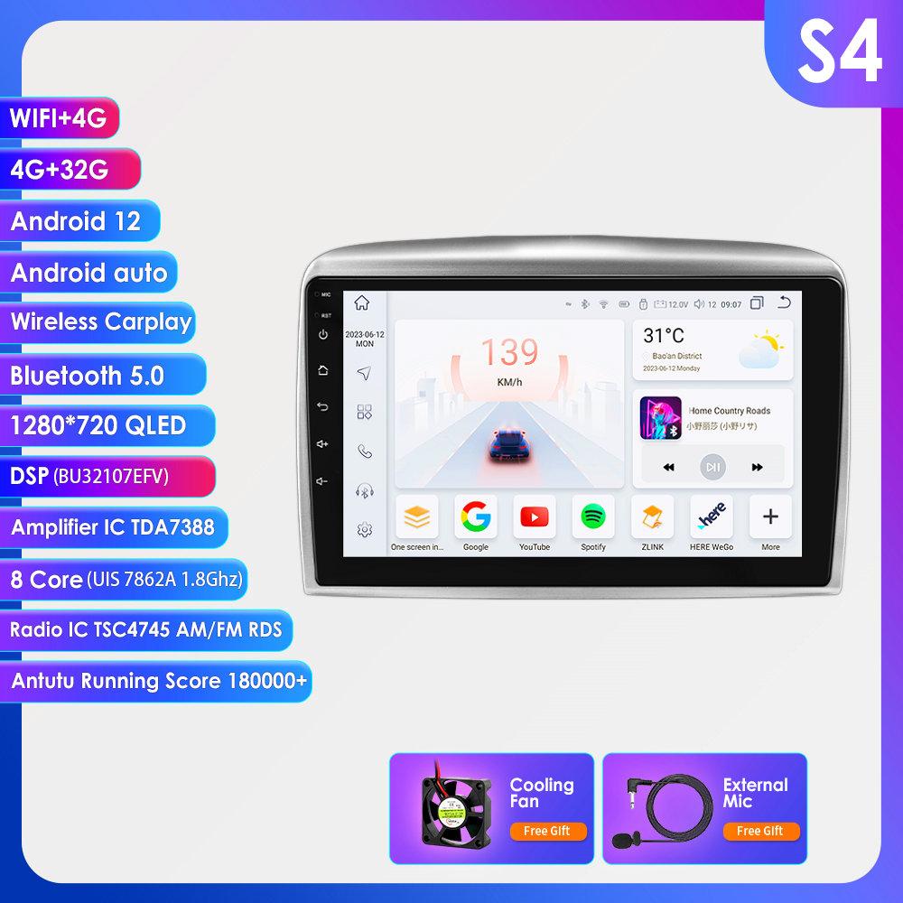 Hizpo 9" Wireless CarPlay Android Auto Car Radio for Lancia Ypsilon 2006 - 2011 Multimedia Wireless Apple CarPlay Smart Intelligent S