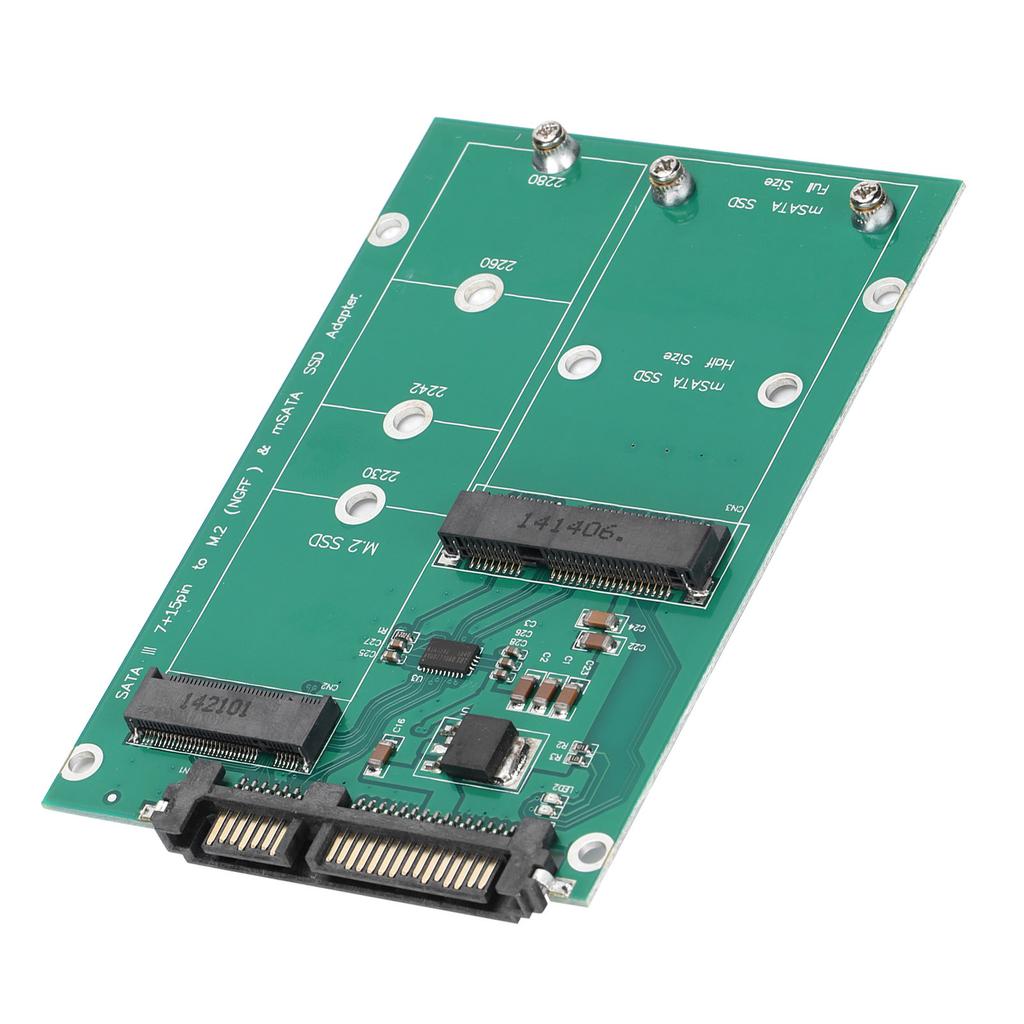 Адаптер M.2 NGFF на SATA Стабильный Удобный Прочный Прочный Конвертер MSATA SSD на SATA