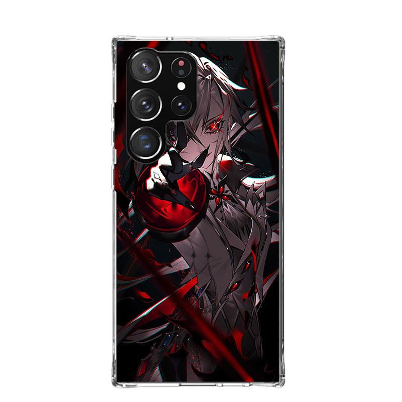 Arlecchino Genshin Impact Phone Case For Samsung Galaxy S25 Edge S24 S23 S22 S21 FE S20 Ultra S10 Plus + Art Customized Coque