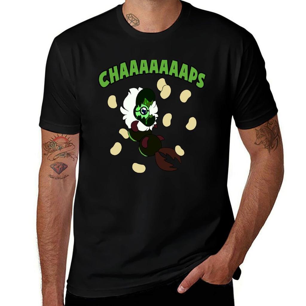 Chaaaaaaaps Tshirt Trendy Print Short Sleeve Tshirt