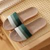 Women Men Couple Indoor Home Wooden Floor Linen Basin Bottom Thickening Spring and Autumn Cotton Summer Sandals and Slippers