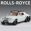 1:Масштаб 32 Rolls-Royce Phantom 6x6 Wraith Модель автомобиля Игрушка Литой Металлический сплав Внедорожные модели Автомобилей Звук Свет Подарки для Детей