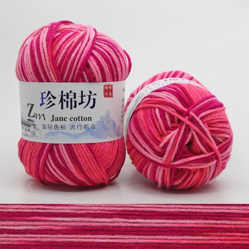 10 шт. Конфетный цвет DIY Плетеная корзина Хлопковая пряжа Ручное вязание Крючком Плед Тряпичная кукла Пряжа для вязания крючком