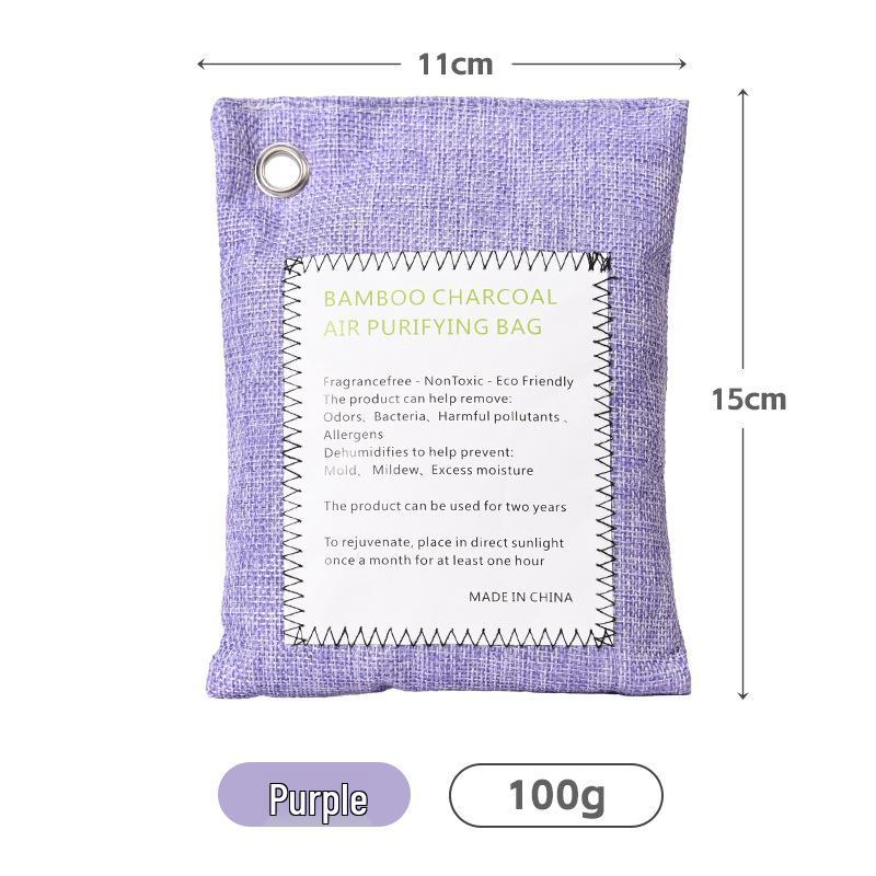 Дезодоратор для автомобиля с бамбуковым углем - 200 г мешок с активированным углем с логотипом на заказ