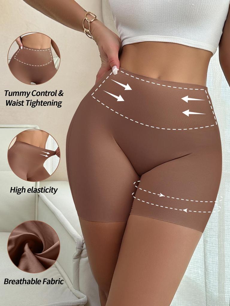 Женские бесшовные шорты для коррекции фигуры - Подтягивающие бедра, Утягивающие живот, Дышащие и удобные