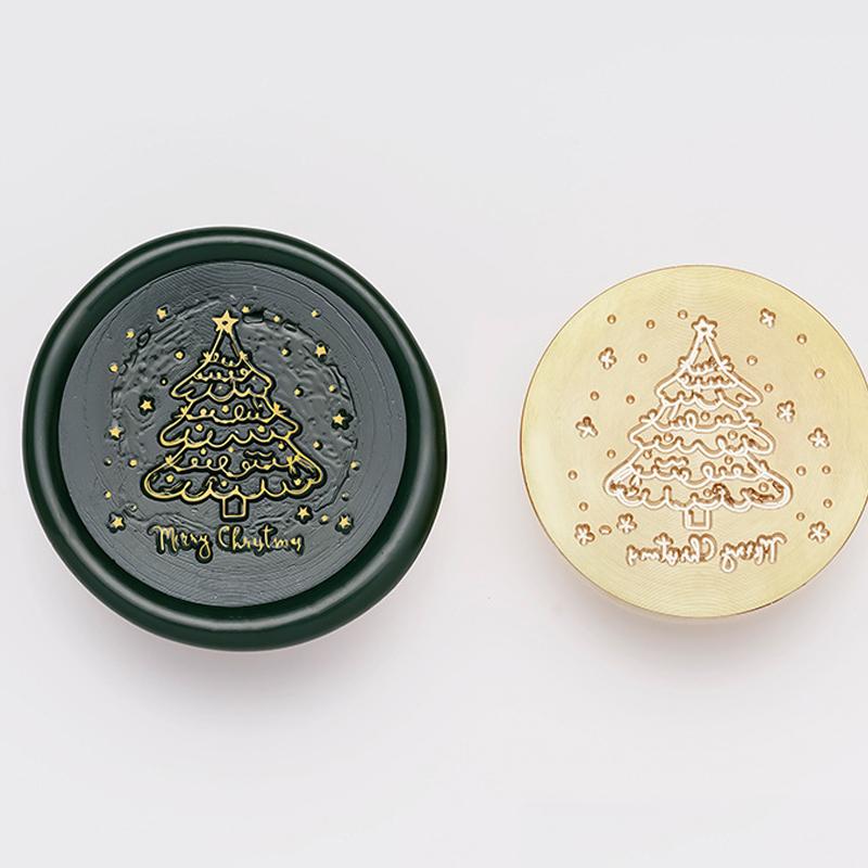 Счастливого Рождества сургучной печатью головы рождественские новогодние печати серии