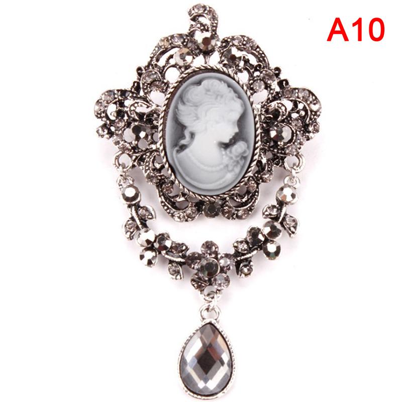 Винтажные броши S Cameo для женщин Queen's Cameo Beauty