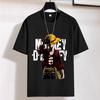 Мужская футболка с коротким рукавом и принтом из аниме One Piece для Instagram. Модный и повседневный базовый слой для мужчин летом.