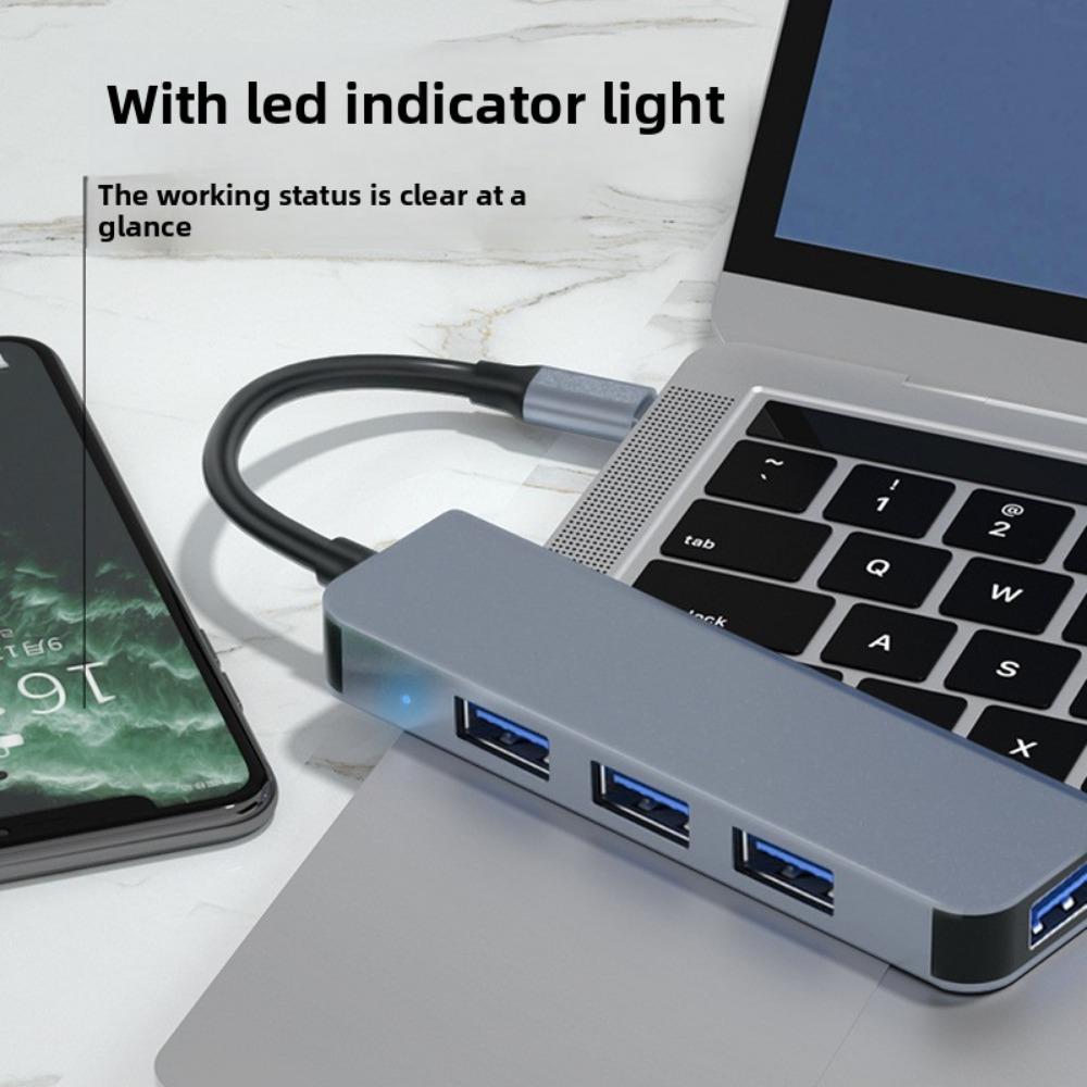 4 в 1 USB C Hub Многопортовый адаптер Тип C на HDMI USB 3 0 Порт Ethernet для ноутбука MacBook Pro Air