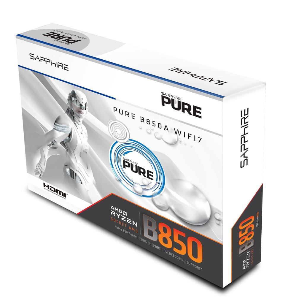 Материнская плата SAPPHIRE PURE B850A WIFI7 ATX MB6836 52123-11-40G