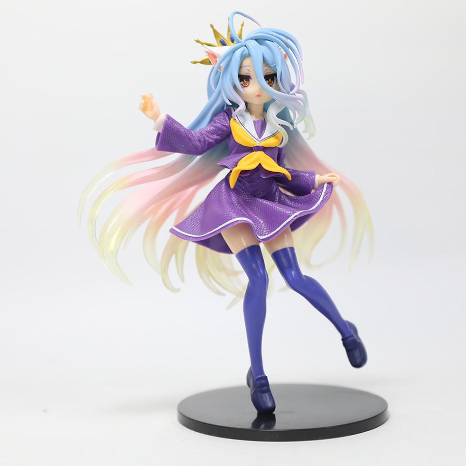 19 см Аниме Ngnl No Game No Life Белая "Фигурка Аниме ПВХ Фигурки Аниме Модель Коллекция Украшение Аниме Модель Игрушки Подарки