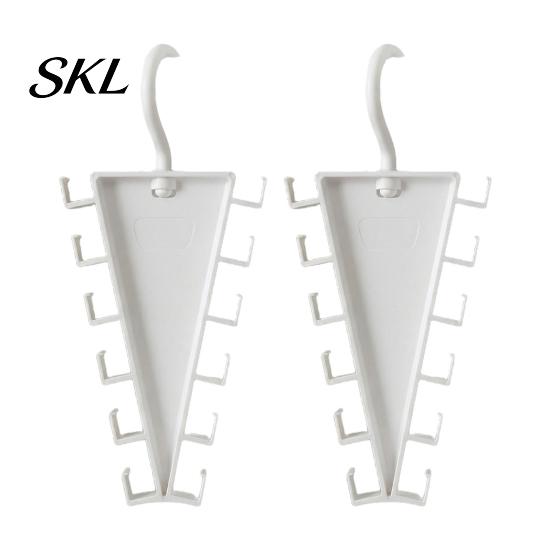 Rotating Clothes Rack V Shaped Double-Sided Closet Organizer, 360 Degree Multi-Layer Vertical Hanger, with Bra And Accessory Organizer 12 Non-Slip