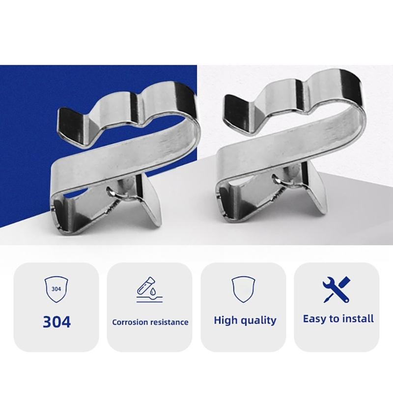 Cable Management Clamps Steel Wire Holders Trailer Wiring Clip Photovoltaic Wire Organizers Cable Management Clip