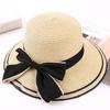 Female Summer Hat South Korean Version of The Wide Brim Hats Outdoor Travel Holiday Sun Shade Straw Cap Bowknot Beach Caps H022