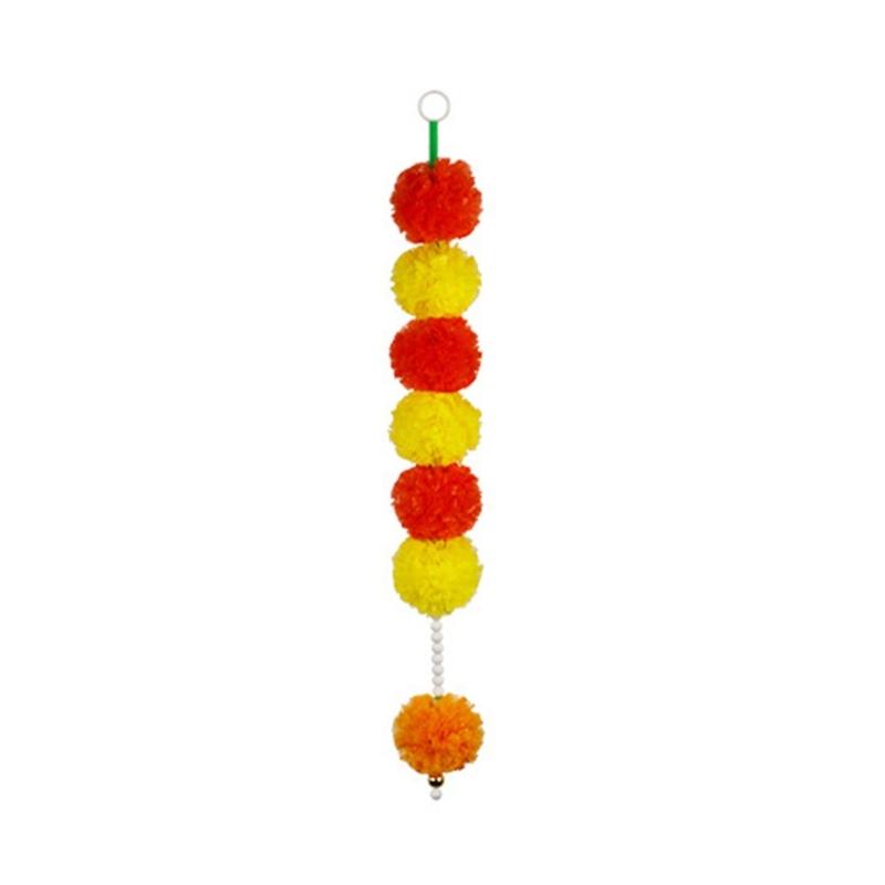 Подвесное украшение из бархатцев Искусственные гирлянды из бархатцев для украшений Индийская/Американская свадьба Каминные полки Декор для вечеринок