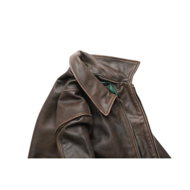 Super Men Leather Jacket Thick Soft Natural Cowhide Real Leather Coat