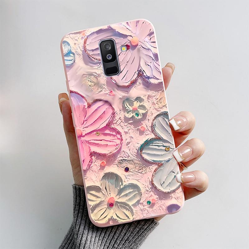 Чехол для Samsung A6 2018 Чехол A 6 A600F Мультяшный Кот Лиса Мягкий Силикон ТПУ Чехол для Телефона для Samsung Galaxy A6 Plus 2018 A605F Чехол