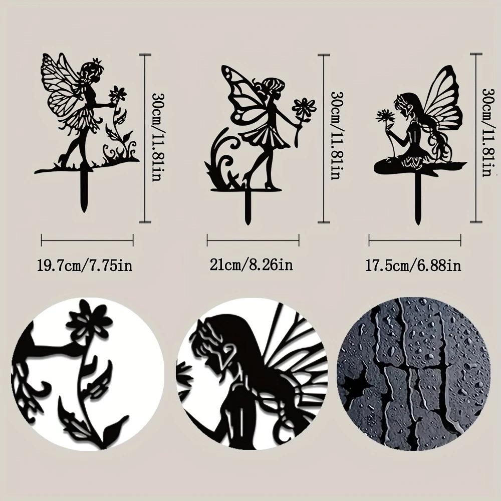 Знак-вставка в землю Металлический Крест для Садовой Декорации