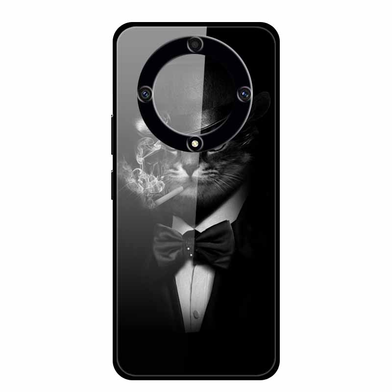 Закаленное Стекло Чехол для Honor Magic5 Lite 5G Крышка Роскошная Жесткая Задняя Крышка для Huawei Honor Magic 5 Lite Чехлы Защитные Модные