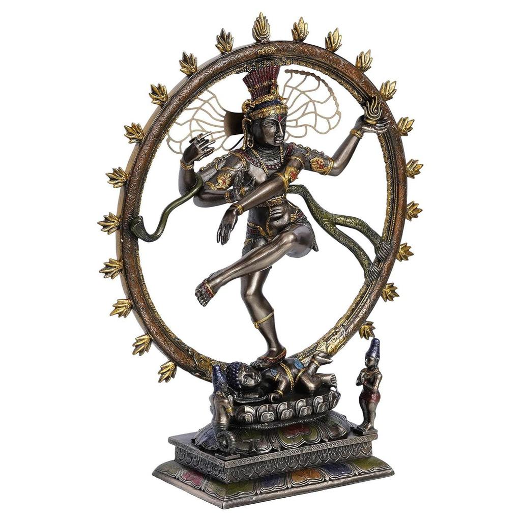 Новая бронзовая отделка, статуя танцующего Господа Шивы Натараджи, декоративный идол для дома, офиса, студий йоги, мест для медитации