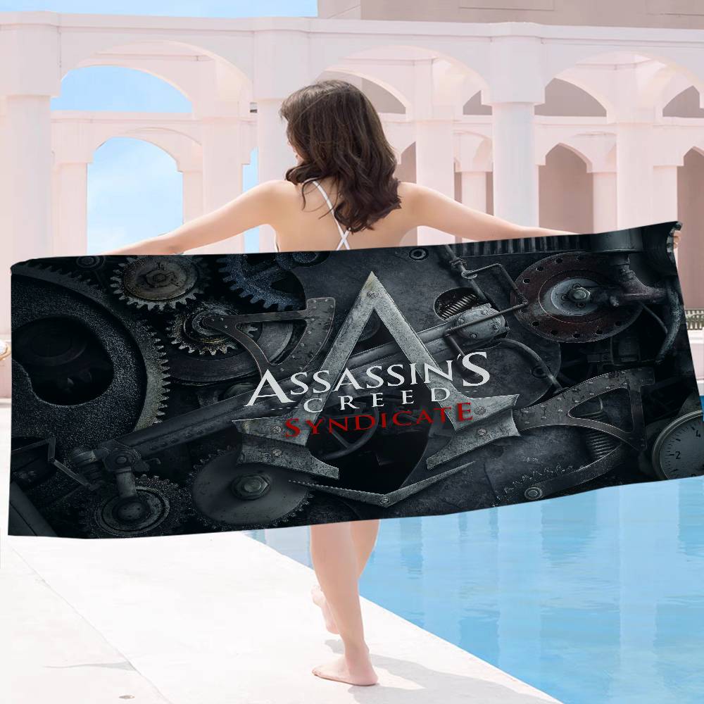 Игра A-Assassins C-Creeds Микрофибровое пляжное полотенце Впитывающее Быстросохнущее Мягкое Для йоги Плавание Курорт Полотенце для альпинизма
