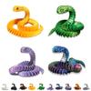 3D Printed Snake Movable Joint Simulation Snake Figurine Creative Home Office Desktop Ornament New Gifts Crafts Gift
