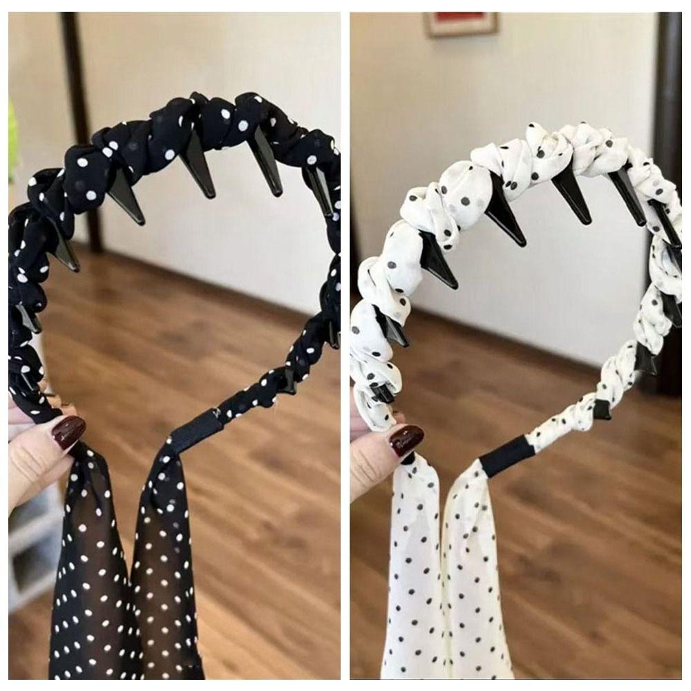 Лента Зубы Головная Повязка Тонкая Повязка Для Мытья Лица Милая Коса Повязка Для Волос Женские Аксессуары Для Волос