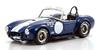 Kyosho Готовая модель Shelby Cobra в оригинальном масштабе KS08048BLMW 1/18 427S/C (Синие/белые полосы)