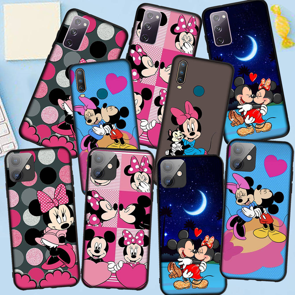 Чехол для телефона Samsung Galaxy S25 S24 S23 iPhone 16 15 Xiaomi Redmi Note 14 13 12 16E X 11 Pro Max OPPO Moto Huawei A4 аниме Микки Маус Минни Чехол