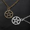 Jewelry Lucifer Fashion Vintage Retro Satan Sign Necklace Pentagram Pendant