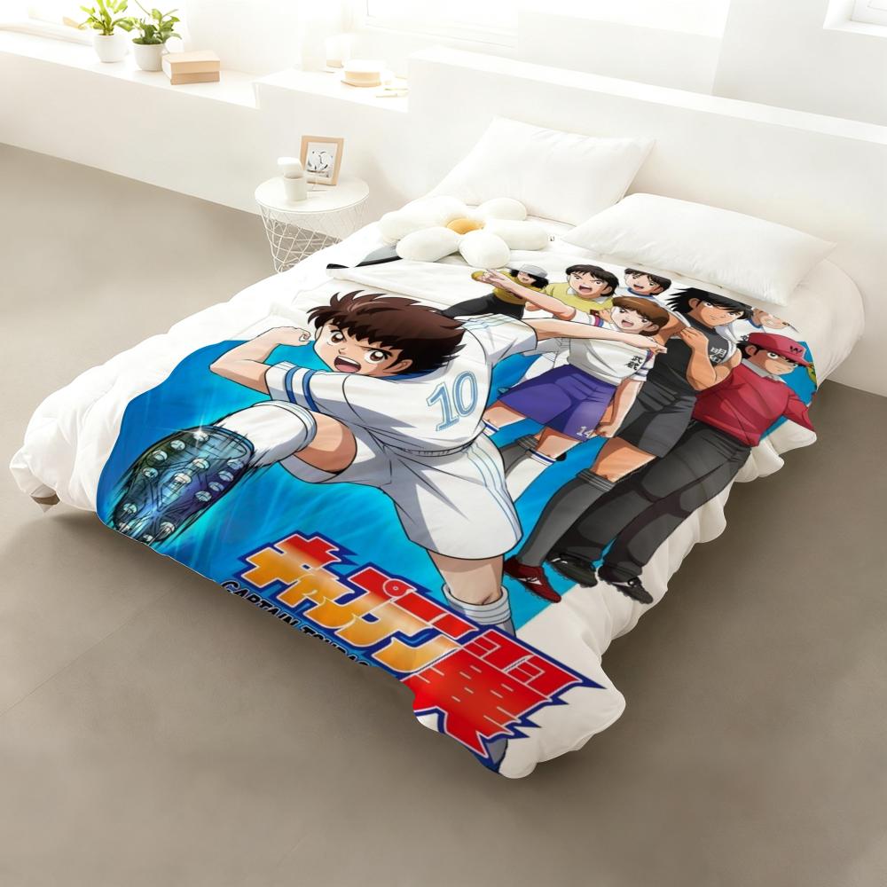 Japanese Anime T-Tsubasa C-Captain Throw Flannel Fluffy Soft Blanket Warm Skin-Friendly Throw For Sofa Bed Office Nap Winter