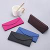 Glasses Bag Foldable Waterproof Anti-knock Strong Magnet Closure Soft Large Capacity Dustproof Triangle Glasses Storage Box Daily Supply