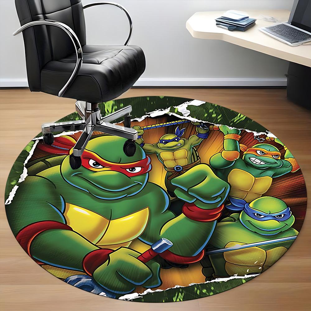 1pc TurtlesChair Carpet for Office, Non-slip, Soft and Durable Office Rug for Interior Decoration, Perfect for Office yy250925184