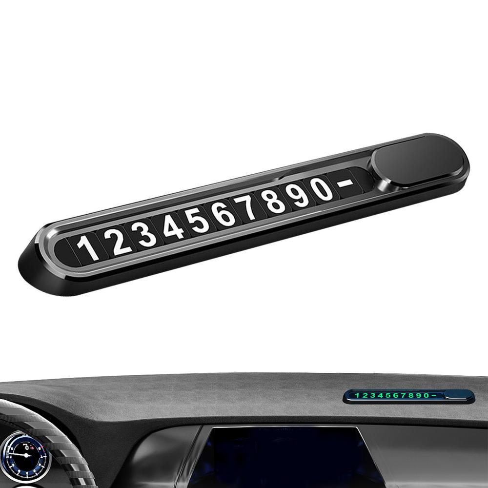 Временная парковочная карта Конфиденциальность Магнитный временный парковочный знак Светящийся в темноте Автомобильное украшение Номер телефона парковки