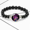 Руми Зои Мира Черный Браслет с бусинами из драгоценных камней Эластичный браслет на веревке